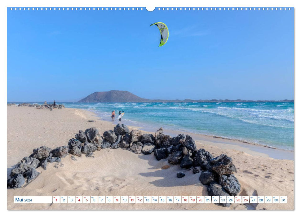 Fuerteventura, l'île sauvage des Canaries (Calendrier mural CALVENDO 2024) 