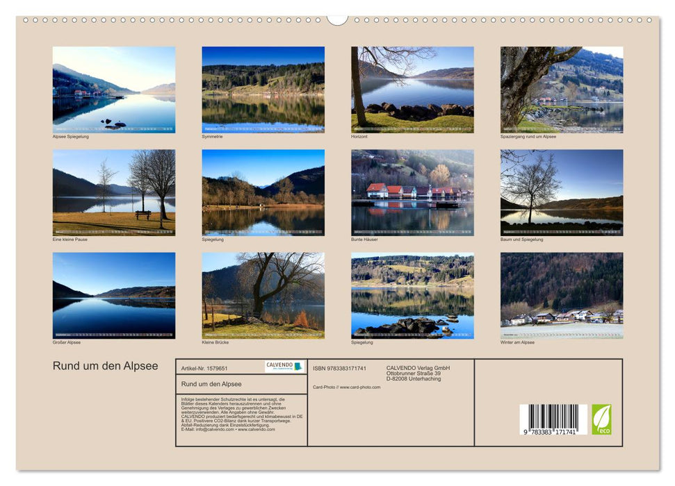 Rund um den Alpsee (CALVENDO Premium Wandkalender 2024)