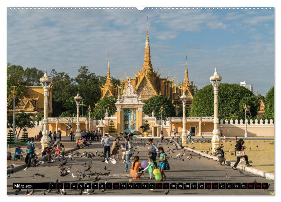 Cambodge - Phnom Penh (Calendrier mural CALVENDO 2024) 