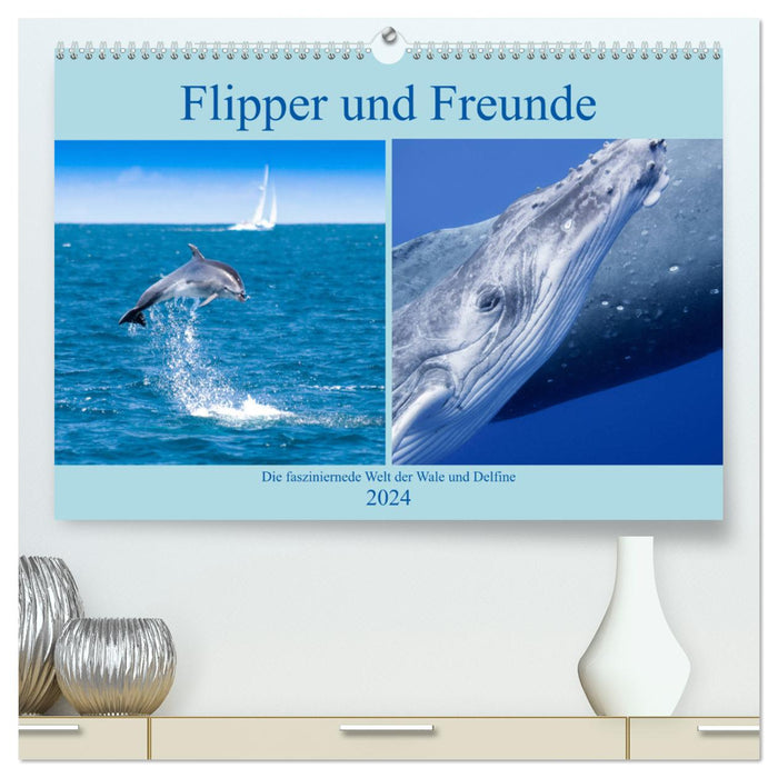 Flipper und Freunde (CALVENDO Premium Wandkalender 2024)