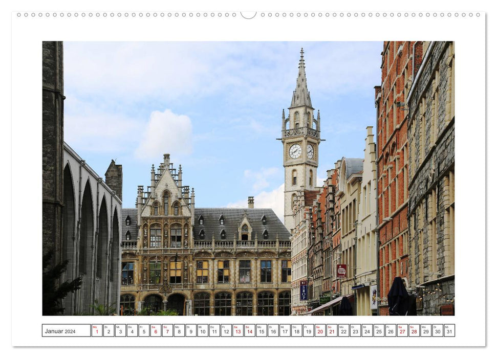 Unterwegs in Flandern (CALVENDO Premium Wandkalender 2024)