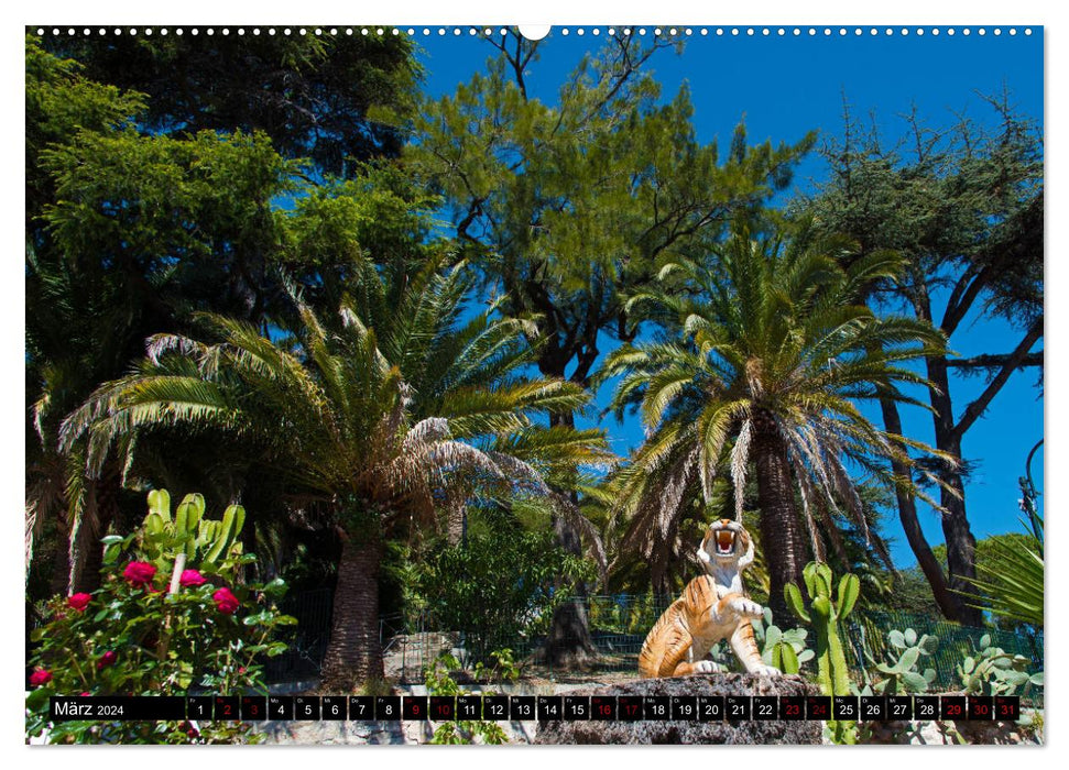 Riviera et plus – Nice, Cannes, San Remo, Monaco (Calendrier mural CALVENDO Premium 2024) 