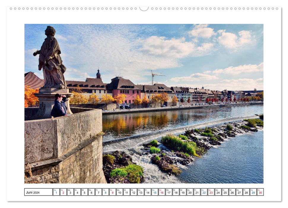 Würzburg - Ansichtssache (CALVENDO Premium Wandkalender 2024)