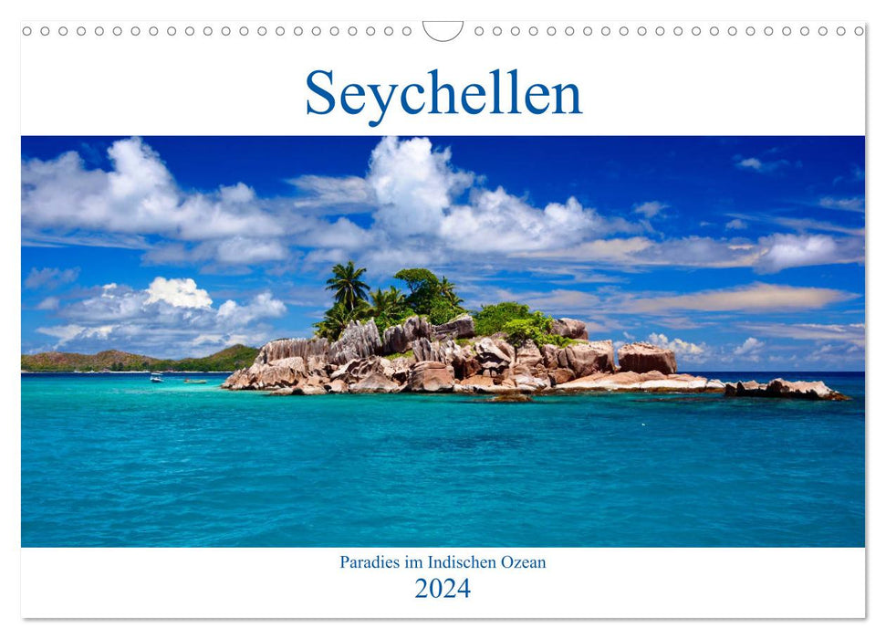 Seychelles - Paradis dans l'Océan Indien (Calendrier mural CALVENDO 2024) 