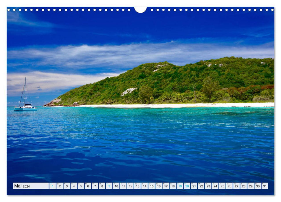 Seychellen - Paradies im Indischen Ozean (CALVENDO Wandkalender 2024)