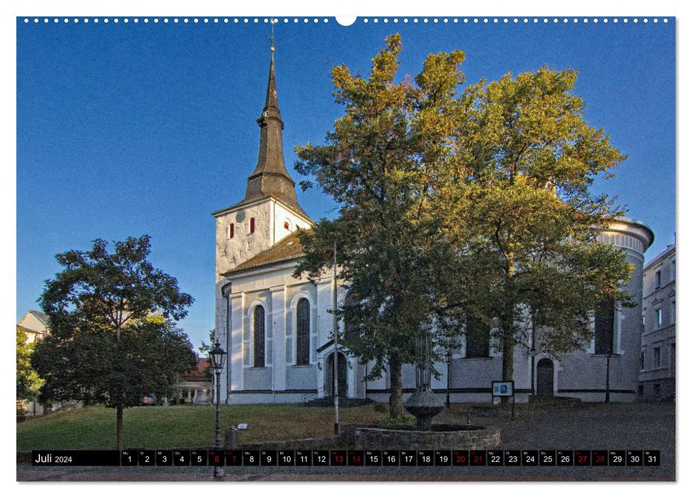 Vues de la ville de Lüdenscheid, la ville haute (Calendrier mural CALVENDO Premium 2024) 