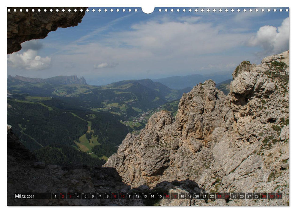 Dolomiten 2024 - Die weißen Berge (CALVENDO Wandkalender 2024)