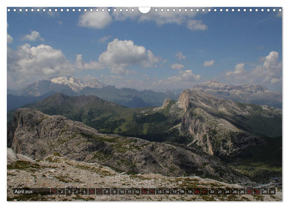 Dolomites 2024 - Les montagnes blanches (Calendrier mural CALVENDO 2024) 