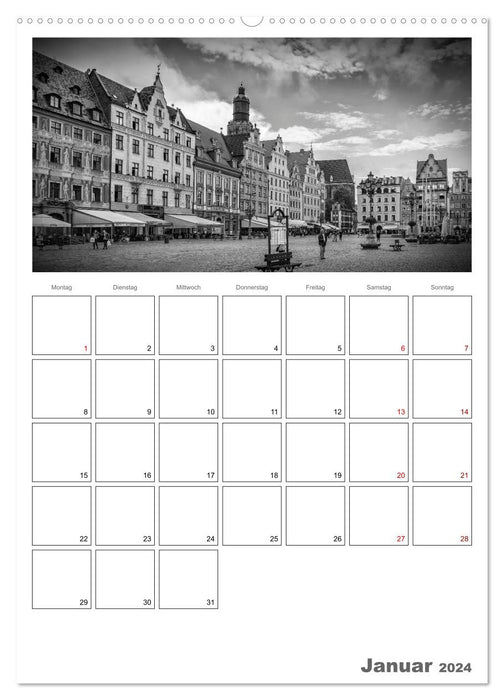 Terminplaner BRESLAU (CALVENDO Premium Wandkalender 2024)