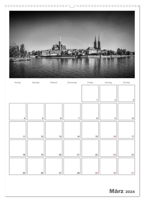 Terminplaner BRESLAU (CALVENDO Premium Wandkalender 2024)