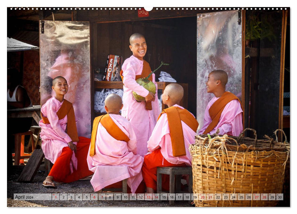 Myanmar - Reise durch das alte Burma (CALVENDO Wandkalender 2024)