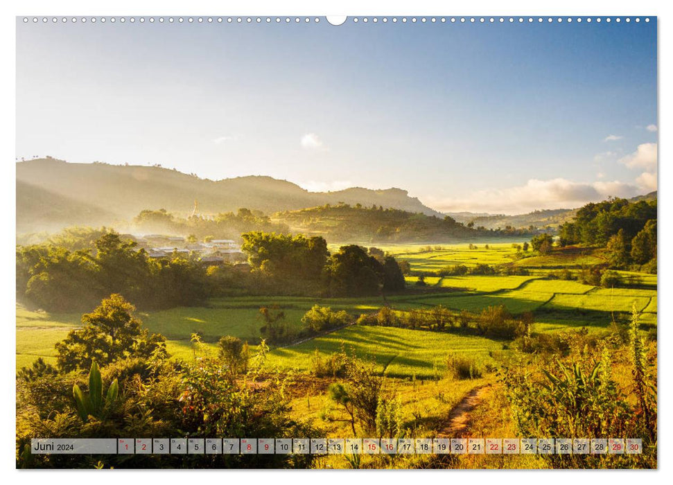 Myanmar - Reise durch das alte Burma (CALVENDO Wandkalender 2024)