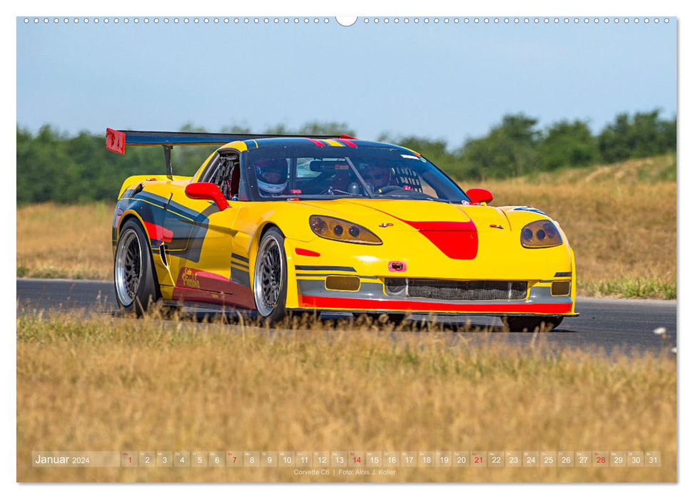 Corvette Racing 2024 (CALVENDO Premium Wandkalender 2024)