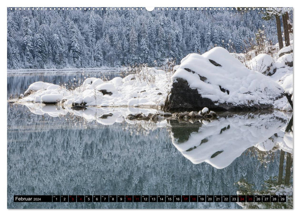 Autour de l'Eibsee (calendrier mural CALVENDO 2024) 