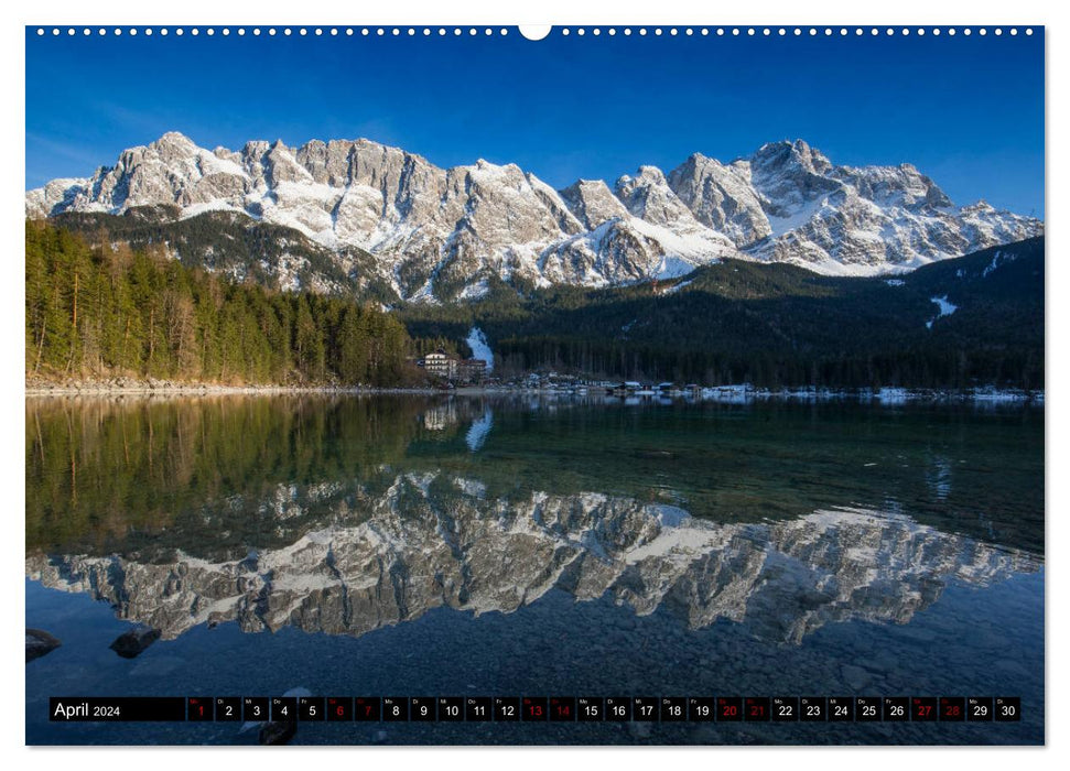 Autour de l'Eibsee (calendrier mural CALVENDO 2024) 