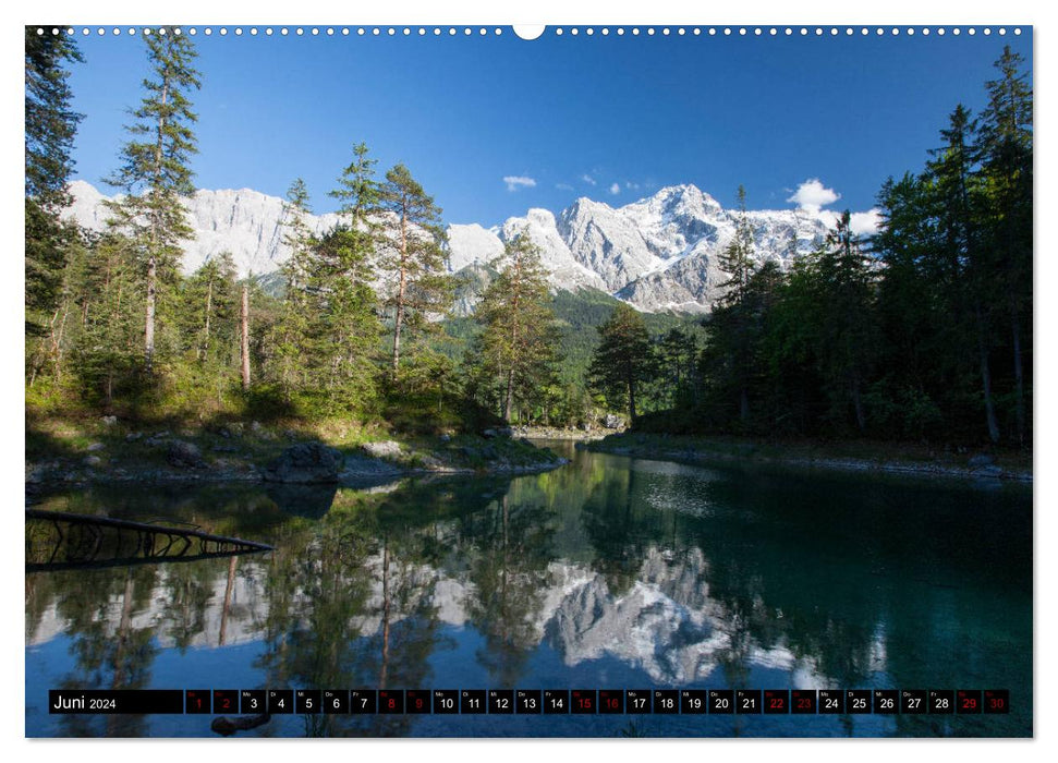 Autour de l'Eibsee (calendrier mural CALVENDO 2024) 