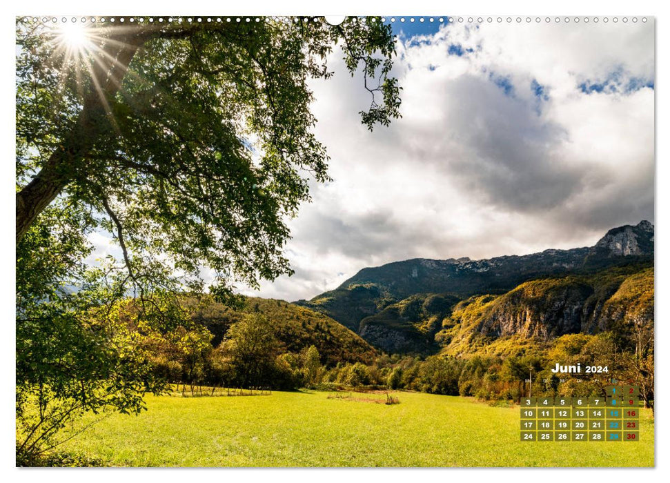 Bovec. Berge - Wälder - Bäche (CALVENDO Premium Wandkalender 2024)