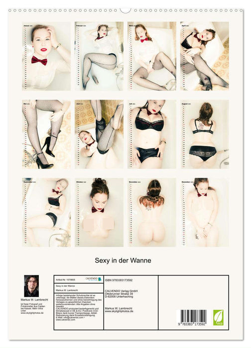 Sexy in der Wanne (CALVENDO Premium Wandkalender 2024)