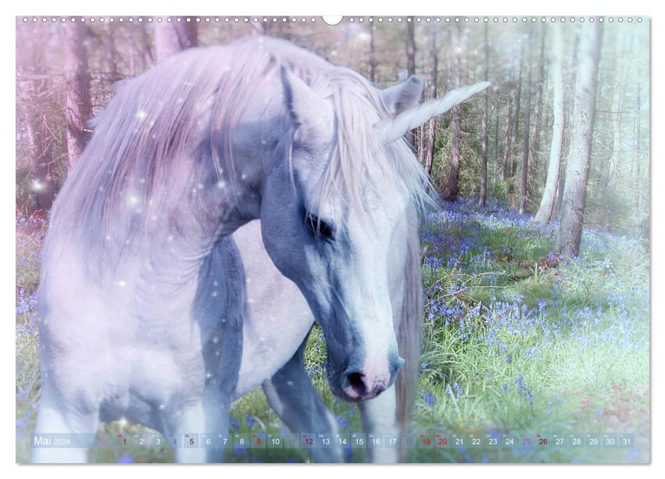 Magical unicorns - fairytale mythical creatures (CALVENDO wall calendar 2024) 