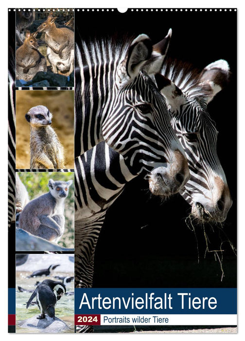 Artenvielfalt Tiere (CALVENDO Wandkalender 2024)