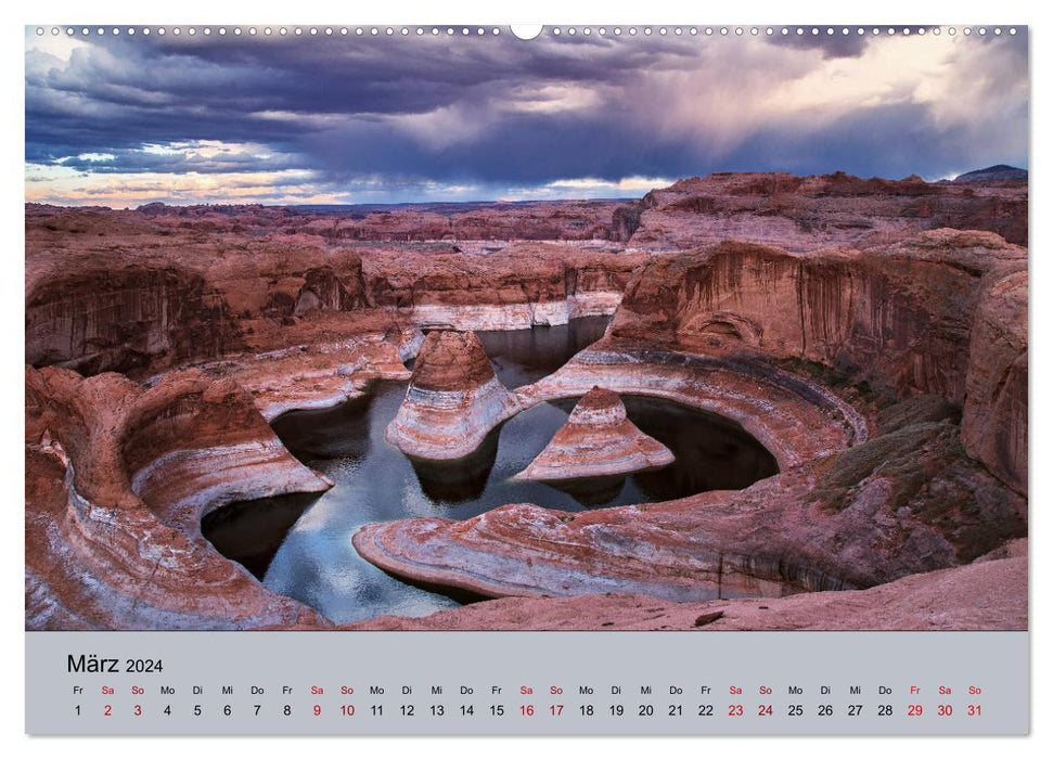 Paysages magiques – Sur la route dans le sud-ouest des États-Unis (Calendrier mural CALVENDO Premium 2024) 