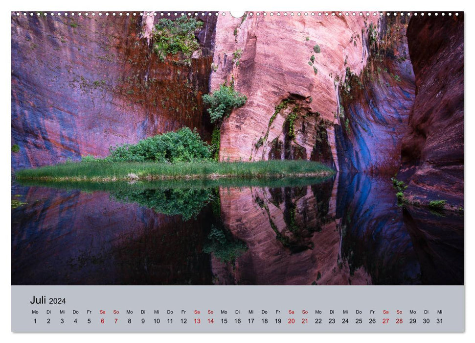 Paysages magiques – Sur la route dans le sud-ouest des États-Unis (Calendrier mural CALVENDO Premium 2024) 