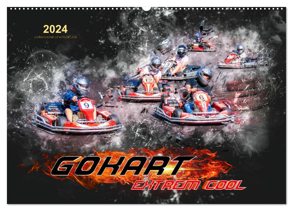 GoKart - extrem cool (CALVENDO Wandkalender 2024)