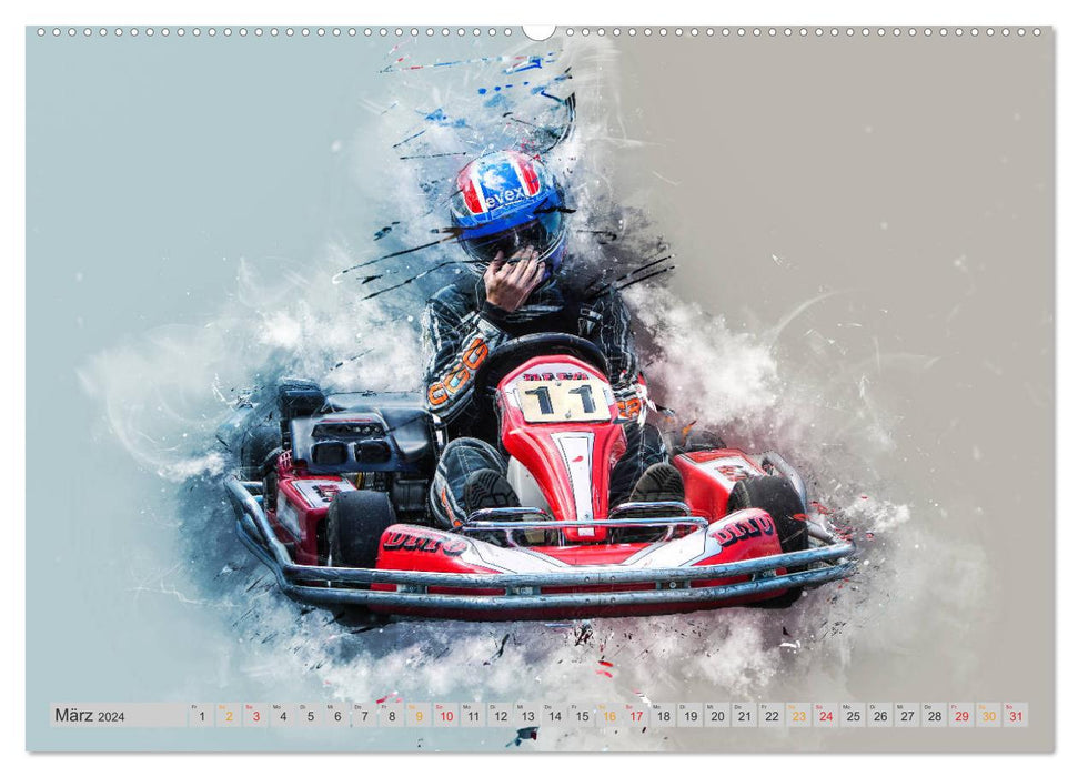 GoKart - extremely cool (CALVENDO wall calendar 2024) 