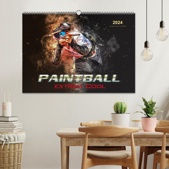 Paintball - extremely cool (CALVENDO wall calendar 2024) 