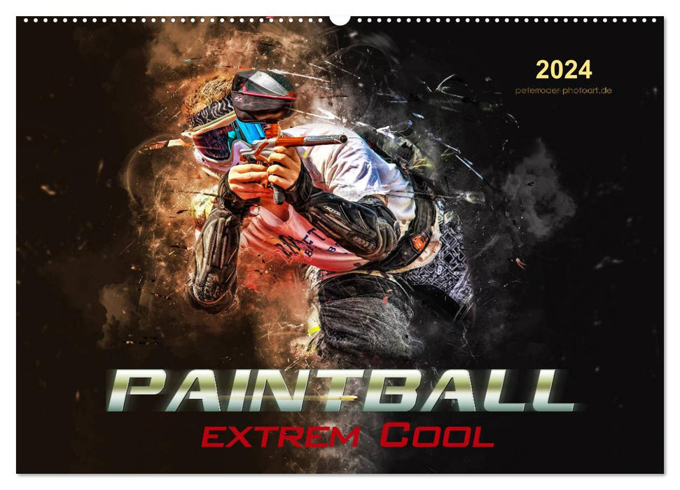 Paintball - extremely cool (CALVENDO wall calendar 2024) 