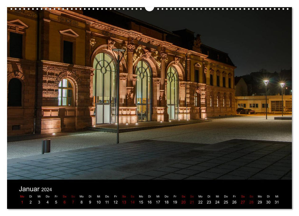 Pirmasens bei Nacht (CALVENDO Wandkalender 2024)