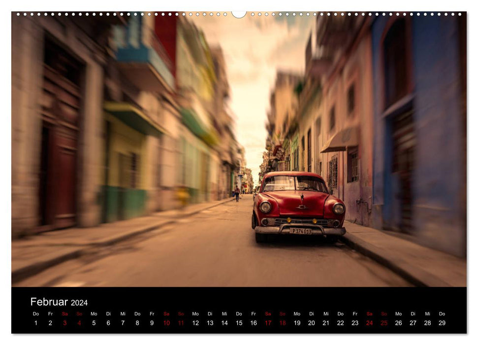 Cuba mobil - Kuba Autos (CALVENDO Premium Wandkalender 2024)