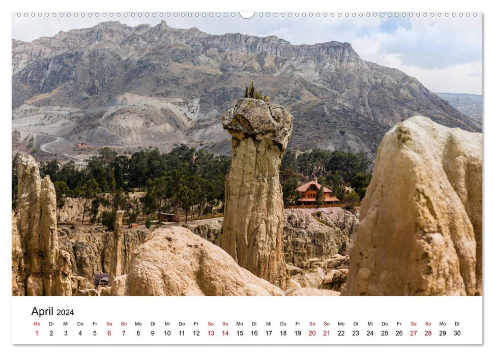 Bolivie – Paysage unique (Calendrier mural CALVENDO 2024) 