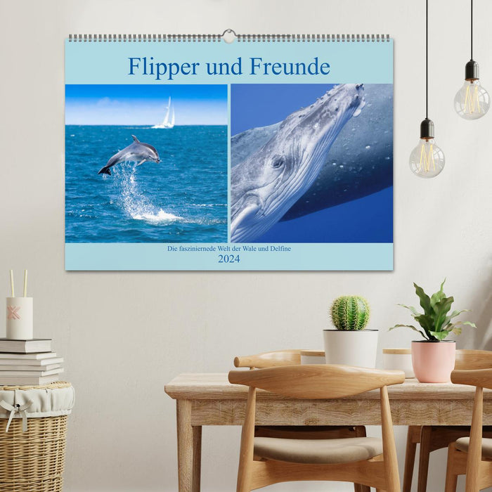 Flipper et ses amis (Calendrier mural CALVENDO 2024) 
