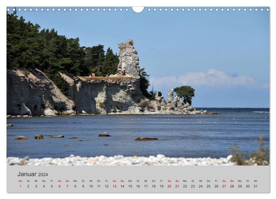 Gotland - Pearl of the Baltic Sea (CALVENDO wall calendar 2024) 