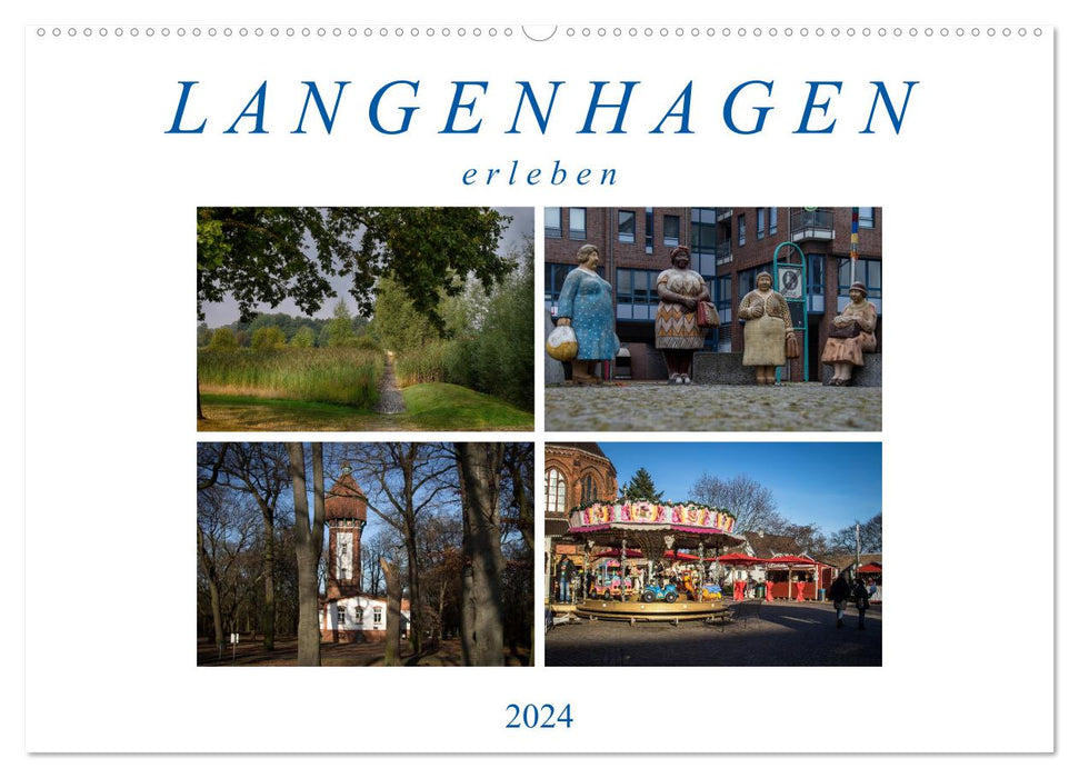 Langenhagen erleben (CALVENDO Wandkalender 2024)