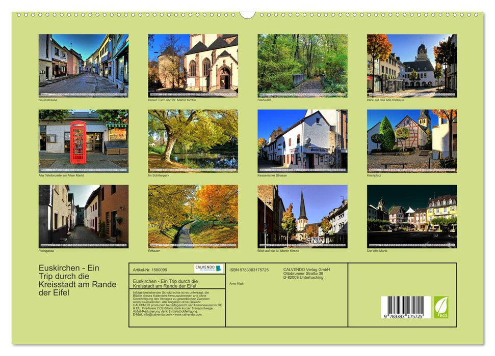 Euskirchen - A trip through the district town on the edge of the Eifel (CALVENDO Premium Wall Calendar 2024) 
