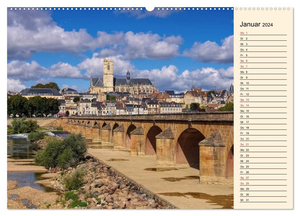 Burgundy - The Green Heart of France (CALVENDO Premium Wall Calendar 2024)