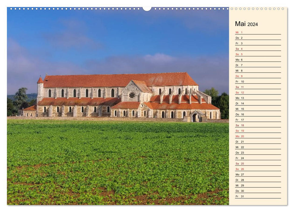 Burgundy - The Green Heart of France (CALVENDO Premium Wall Calendar 2024)