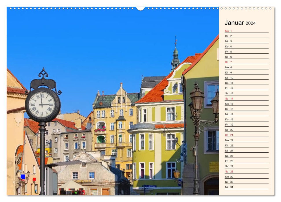 Glatz - capital of the county of Glatz (CALVENDO wall calendar 2024) 