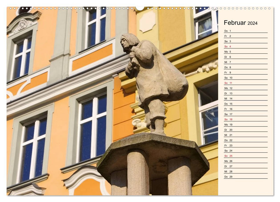 Glatz - capital of the county of Glatz (CALVENDO wall calendar 2024) 