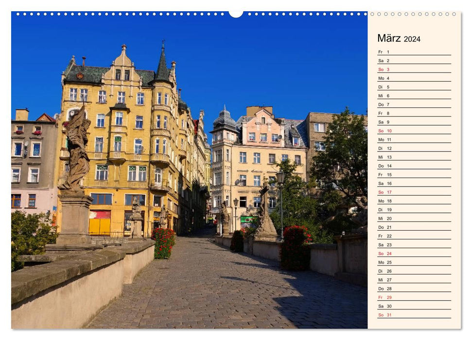 Glatz - capital of the county of Glatz (CALVENDO wall calendar 2024) 