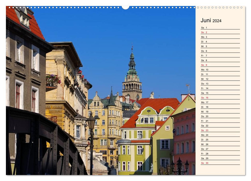 Glatz - capital of the county of Glatz (CALVENDO wall calendar 2024) 