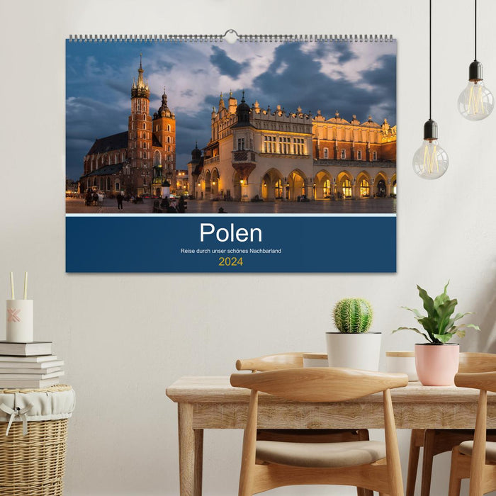 Pologne - Voyagez à travers notre beau pays voisin (Calendrier mural CALVENDO 2024) 