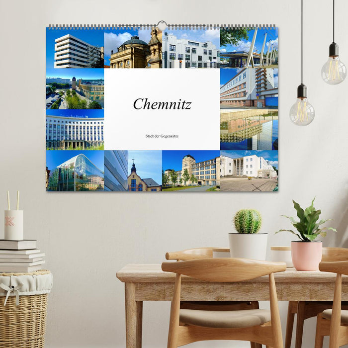 Chemnitz - City of Contrasts (CALVENDO Wall Calendar 2024) 