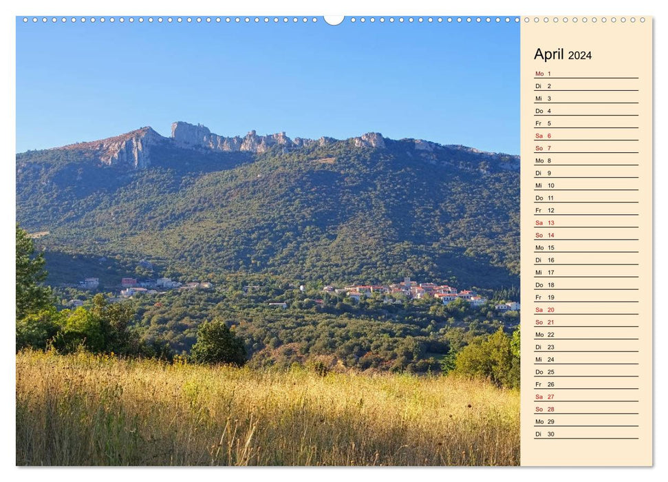 Corbières - Montagnes Cathares (Calvendo Premium Wall Calendar 2024) 