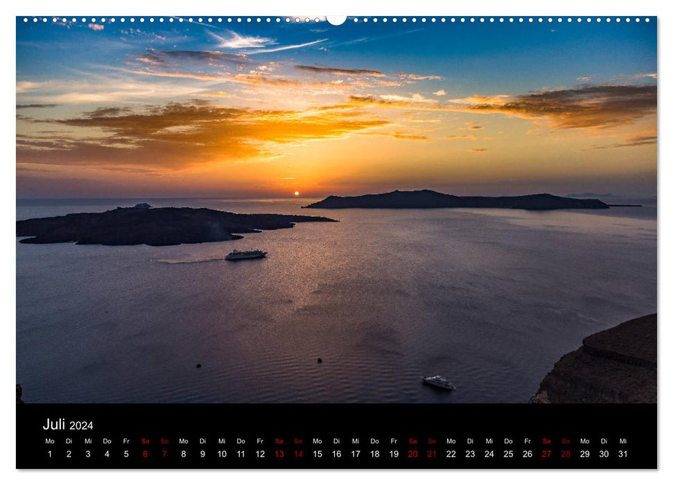 Travel destinations in Greece (CALVENDO Premium Wall Calendar 2024) 