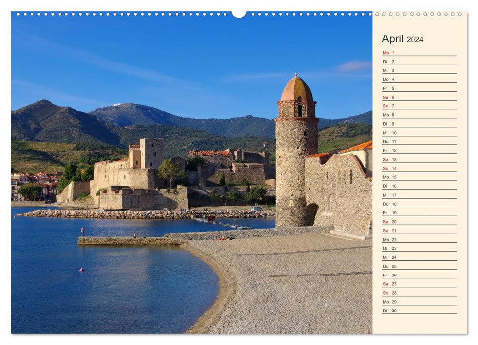 Collioure - Pearl of the Cote Vermeille (CALVENDO Premium Wall Calendar 2024) 