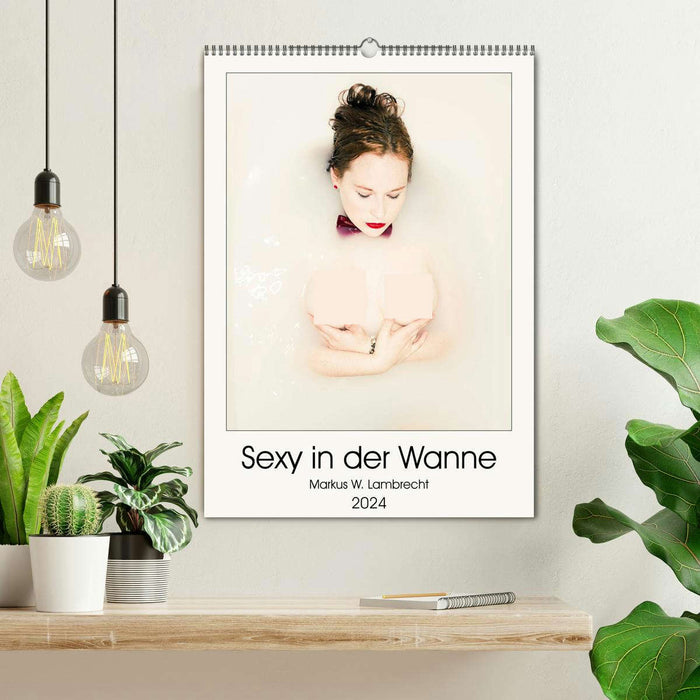 Sexy in der Wanne (CALVENDO Wandkalender 2024)