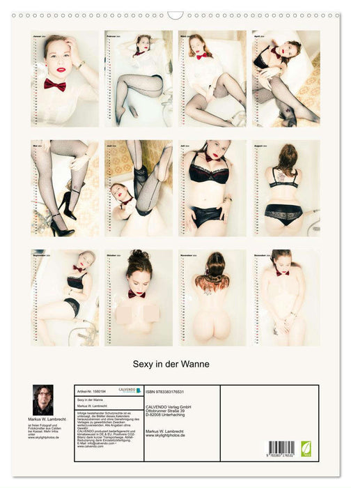 Sexy in the tub (CALVENDO wall calendar 2024) 